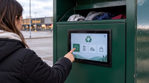 Últimas soluções da empresa sobre Soluções de Tela Tátil Capacitiva Anti-Vandalismo para Lixeiras Inteligentes de Reciclagem de Roupas