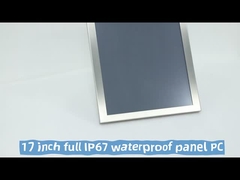Painel de aço inoxidável de alto brilho PC 21,5 polegadas 5 fios resistente touch screen