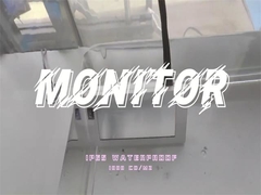 Monitor de toque à prova d'água externo legível à luz solar com design totalmente selado