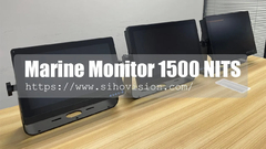 Monitor LCD marinho 1500 NITS IP67 à prova d'água com ecrã táctil