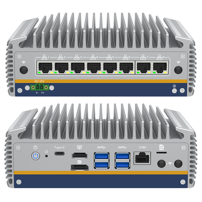 Bom preço 14a geração Core Ultra i5/i7 Network Security Mini PC 8*Intel I226 LAN X86 Roteador de Firewall Industrial Pfsense Mini PC em linha