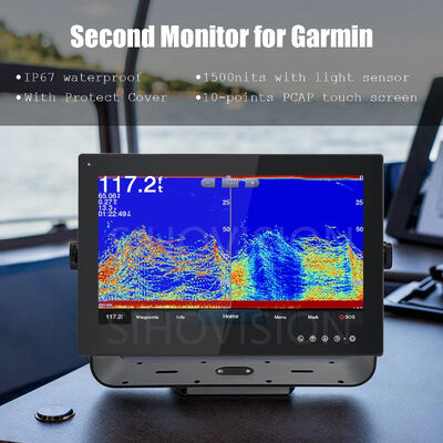 Bom preço Alto desempenho 1500 Nits brilho monitor de toque à prova d'água com classificação à prova d'água IP67 completa e interface compatível com Garmin MFD em linha