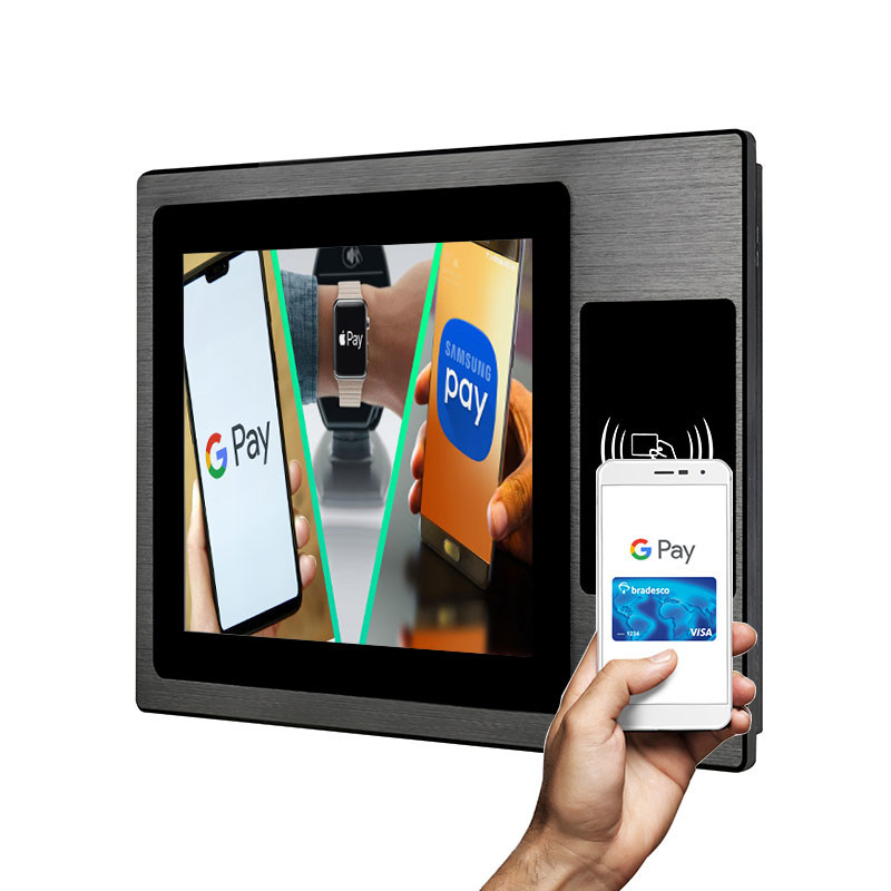 1024*768 10,4 avançam o quiosque Fanless do PC do painel de PCAP com NFC
