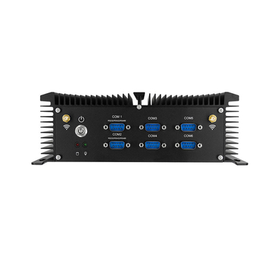 Bom preço 6 computador encaixado de Intel Celeron J1900 do computador da caixa de COM X86 mini PC industrial em linha
