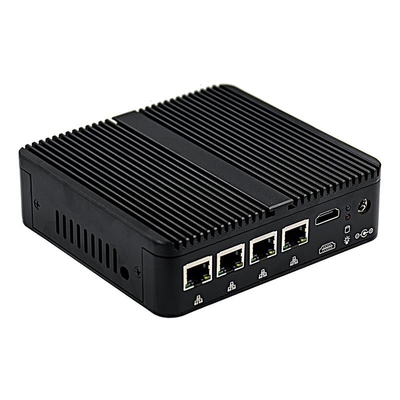 PC Fanless de Intel Celeron J4125 mini 4 PCES de Mini Firewall do porto de I210/I211 Gigabit Ethernet