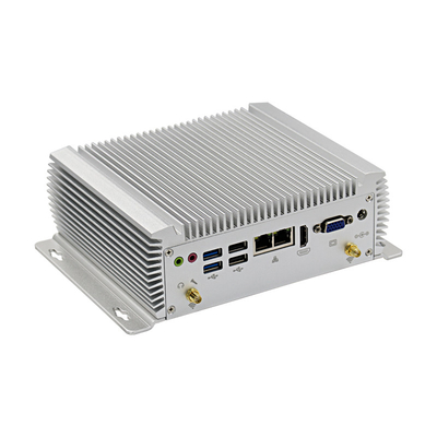 o PC industrial X86 da caixa 12V encaixou COM 8 USB do PC 6 do computador mini com RS232 RS485 RS422