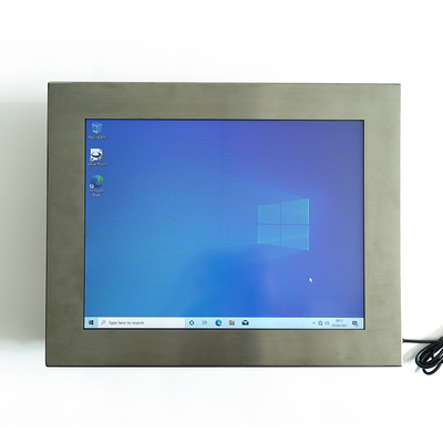 Windows/Linux OS PC de painel de aço inoxidável com tela sensível ao toque resistente / capacitiva