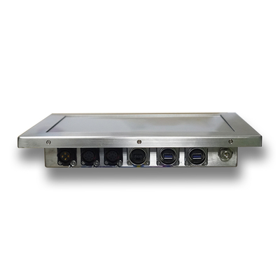 Intel Celeron J4125 PC de painel de aço inoxidável com interface USB/HDMI/VGA