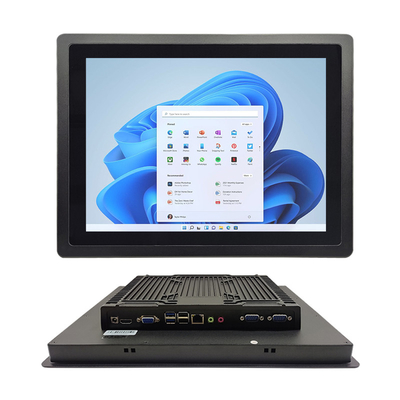 DC 12V Painel de toque incorporado PC Frente IP65 Impermeável Com Gigabit Ethernet