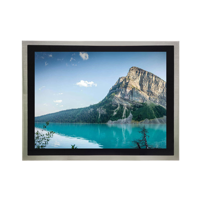 Monitor de aço inoxidável resistente com IP67 impermeável e operação a alta temperatura