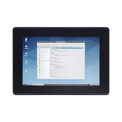 Bom preço Computador de painel de toque embutido SSD de 128 GB com memória frontal de 4 GB IP65 À prova d'água DC 12V em linha