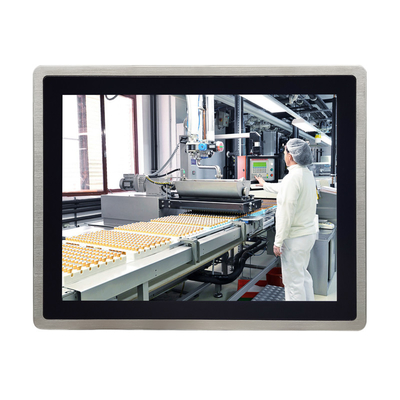 Pc de painel de aço inoxidável legível à luz solar com Windows 10 Pro 64 bits e 1000 nits de brilho