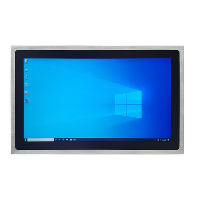 Bom preço PC de painel de aço inoxidável com armazenamento SSD de 128 GB DC 9V - 36V Voltagem de trabalho EETI 80 Controlador de toque IC CE / em linha