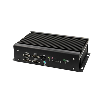 Bom preço 2* Gigabit LAN Industrial Mini PC com 6 portas COM expansível WIFI / Bluetooth em linha