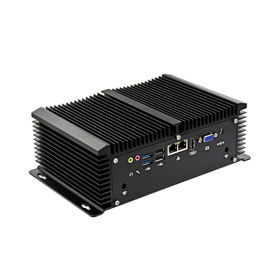 Bom preço Mini PC industrial compatível com Windows/Linux com RAM DDR4 e LAN duplo Gigabit em linha