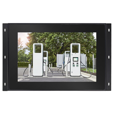 Bom preço Monitor capacitivo de dureza de 10 pontos preto com toque preciso 7H com sinal de entrada VGA em linha