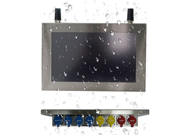 PC de aço inoxidável legível do painel da luz solar cor verdadeira de um tela panorâmico de 22 polegadas