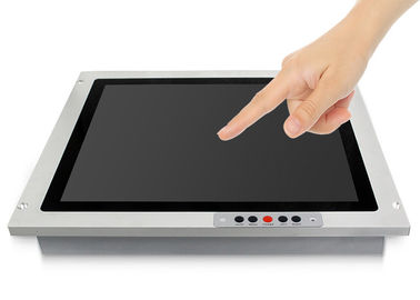 Bom preço 19 botão infravermelho da parte dianteira OSD do monitor do tela táctil da polegada com portos impermeáveis em linha