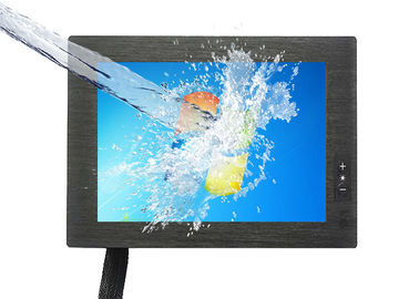 Bom preço O monitor impermeável de um toque de 8 polegadas/4 prende a tensão de funcionamento Resistive do tela táctil 12-24V em linha