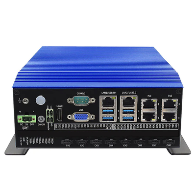 Bom preço Inspeção Visual Mini PC Industrial com CPU Intel Core i7-8700 e 2* Intel I225 Network em linha