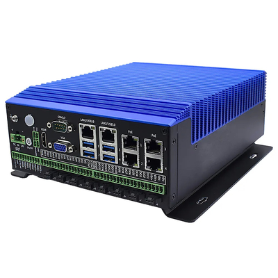 Bom preço Mini PC industrial com CPU Intel 6a e 8a geração 4* POE e Inspeção Visual em linha