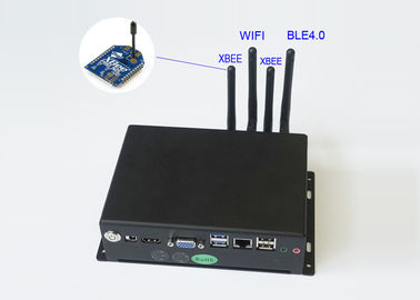 PC industrial da caixa do processador J1900 com WiFi Bluetooth e 2 módulos de XBEE PRO S2C