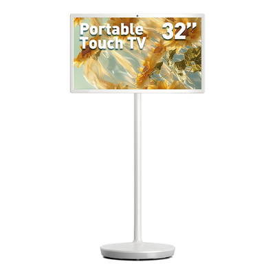 Bom preço Stand By Me Smart TV 32 polegadas tela sensível ao toque LCD Smart TV portátil recarregável em linha