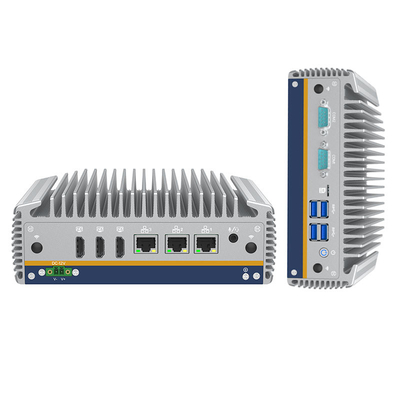 Bom preço Mini PC industrial sem ventilador Eficiência incomparável com gráficos Intel UHD e suporte de corpo de alumínio WIN10/WIN11/Linux em linha