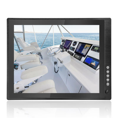 Display Industrial de 19 polegadas 1000 Nits DC legível à luz solar 9V - 36V Monitor de tela sensível ao toque com sensor de luz