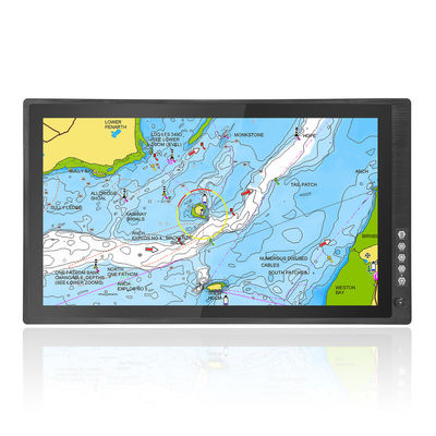 Bom preço Barcos de pesca, veleiros, iates Navegação de vela Segundo ecrã 24 polegadas 1000nits Solar leitura de monitor táctil em linha