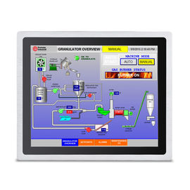 Bom preço A parte dianteira encaixada 17 polegadas industrial IP65 do PC do painel de toque Waterproof a cor de prata em linha