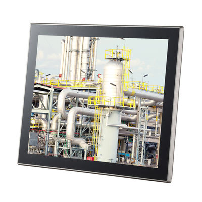 Bom preço PC encaixado Fanless do toque da montagem do painel tela do quadrado de 19 polegadas para a automatização industrial em linha