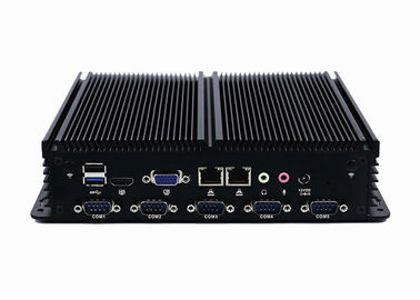 Bom preço 6 COM encaixada J1900 a bordo encaixada industrial do PC 6 da caixa da automatização de Intel Baytrial do computador de USB em linha