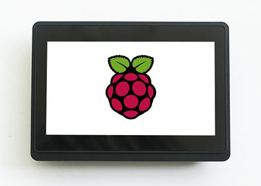 Brilho capacitivo das lêndeas da polegada 300 do monitor 7 do tela táctil da C.C. 12V 1024x600 do LCD