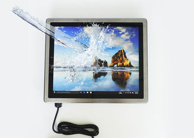 PC de aço inoxidável 1280*1024 IP65 completo do painel do toque capacitivo do tela plano impermeável