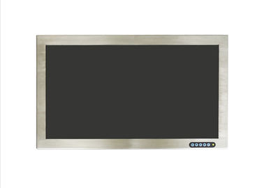 21,5 polegadas monitor de aço inoxidável suporte media player controle remoto 1920 * 1080 resolução