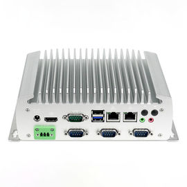 PC industrial encaixado Fanless do computador J1900 mini com 6xCOM