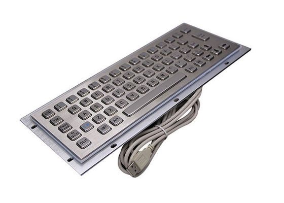 Bom preço 65 chaves PS2 IP65 impermeável prenderam o teclado industrial 5VDC em linha