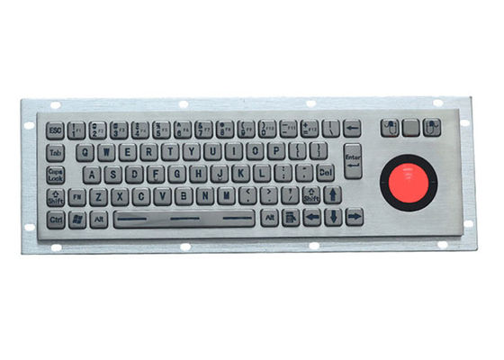 Bom preço Teclado industrial retroiluminado 68keys de aço inoxidável do metal do diodo emissor de luz 5VDC PS2 em linha