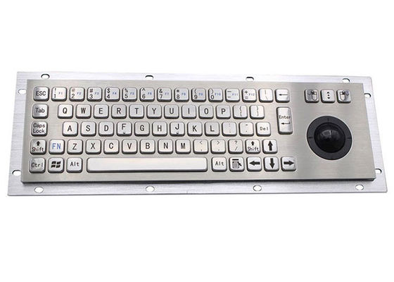 Bom preço teclado industrial do metal de 40counts/Mm IP65 SS304 com Trackball em linha