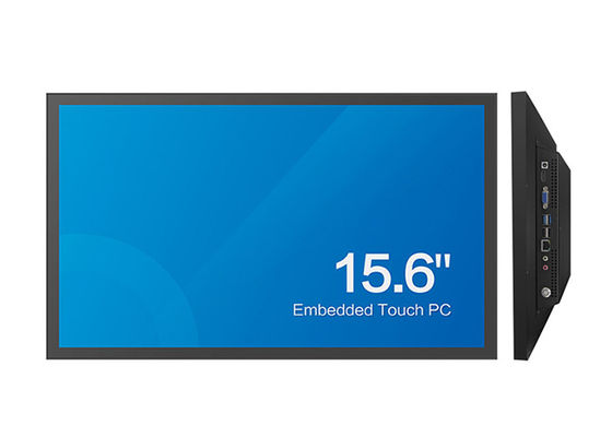 Bom preço PC industrial 15.6in J1900 do painel de toque do SSD DC24V de 4GB RAM 128GB em linha
