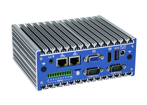 SSD 15W Lan Industrial Computer duplo do FCC HDD AMI EFI Desktop Mini Pc 128GB