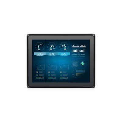 Bom preço monitor capacitivo impermeável 12-24V do toque de 1024x768 IP65 em linha