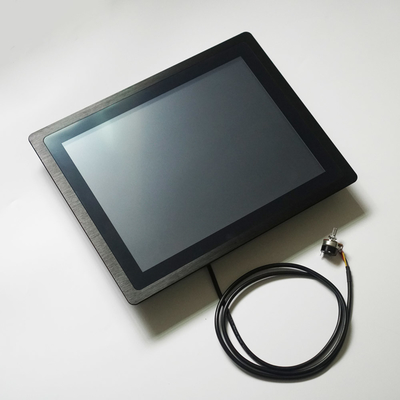 5 caixa Resistive da liga de alumínio do monitor 24/7h do tela táctil do fio com botão de Diming